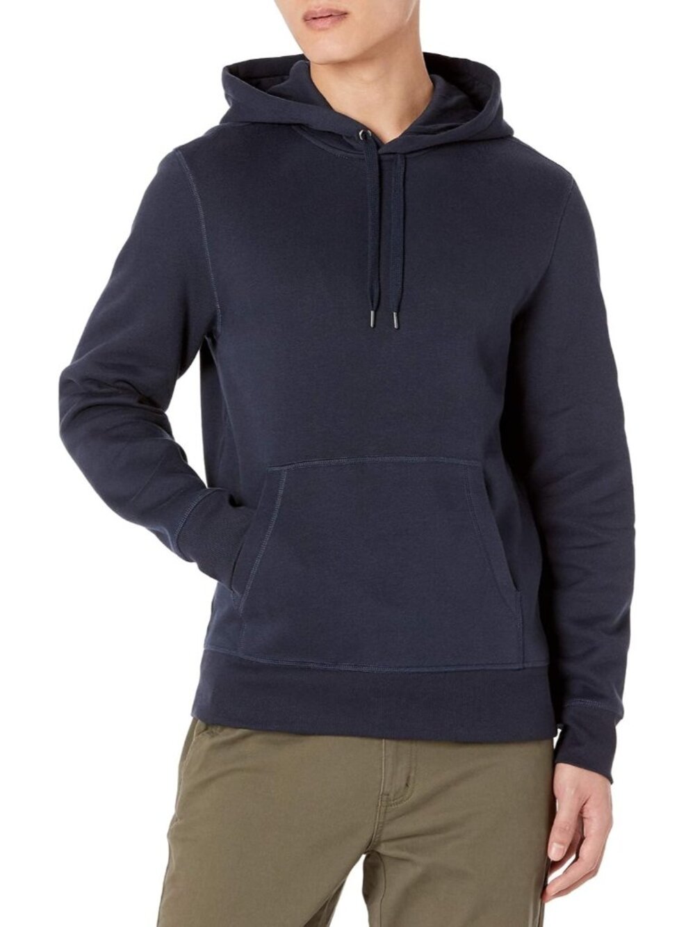 Amazon Essentials Men's Navy Pullover Comfortable Hooded Sweatshirts